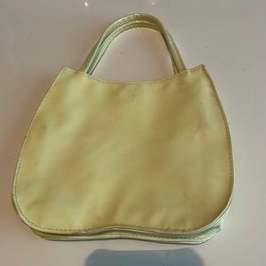 Shiseido purse Lime green handbag wristlet Pocketbook girls women’s evening bag
